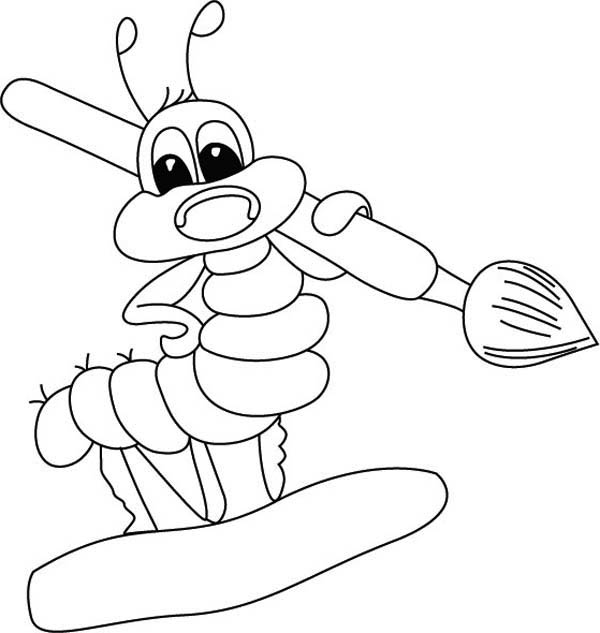 paint brush coloring pages - photo #29