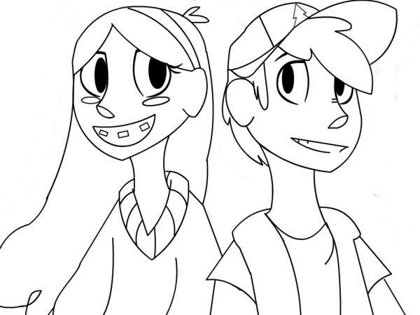mabel and dipper coloring pages - photo #28