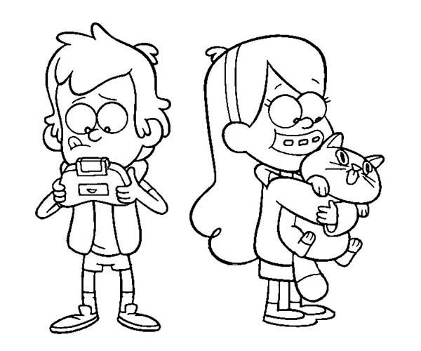 mabel and dipper coloring pages - photo #6