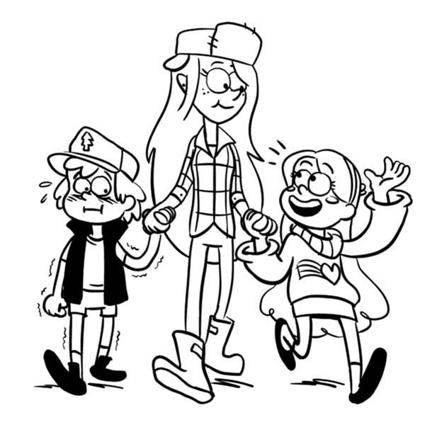 mabel and dipper coloring pages - photo #23