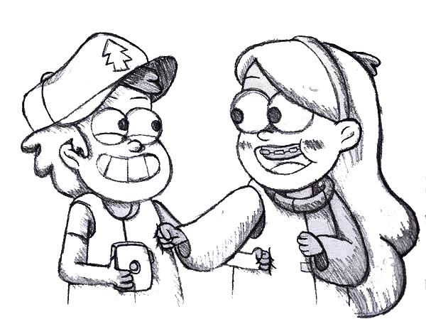 mabel and dipper coloring pages - photo #42