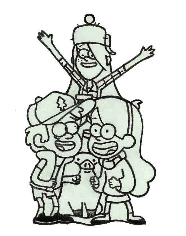 mabel and dipper coloring pages - photo #44