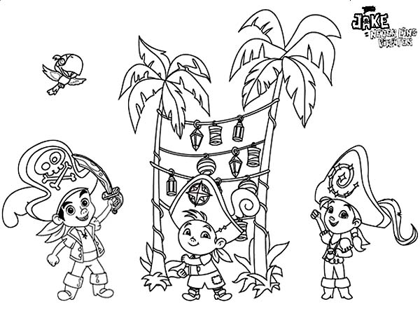 jack and the neverland pirate coloring pages - photo #19