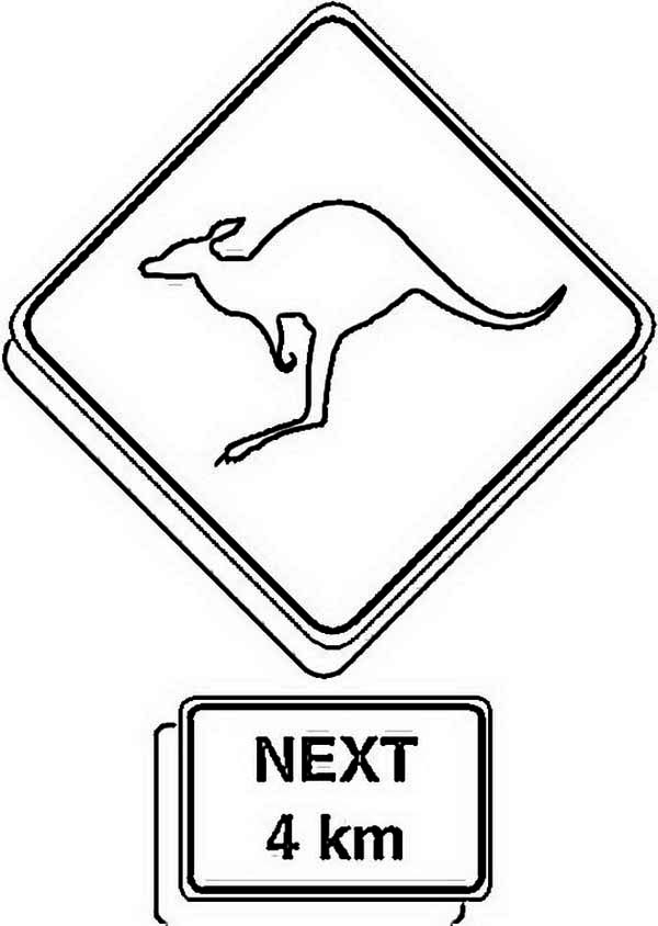 kangaroo crossing clip art - photo #6