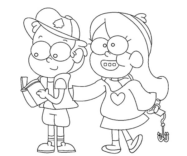 mabel and dipper coloring pages - photo #33
