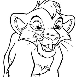 Simba, Pumba and Timon are Best FriendsThe Lion King Coloring Page