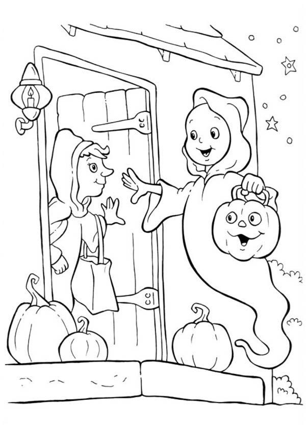 kaboose coloring pages halloween ghosts - photo #13