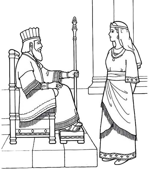 queen esther coloring pages - photo #49