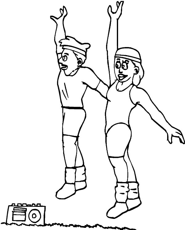 exercise print out coloring pages - photo #22