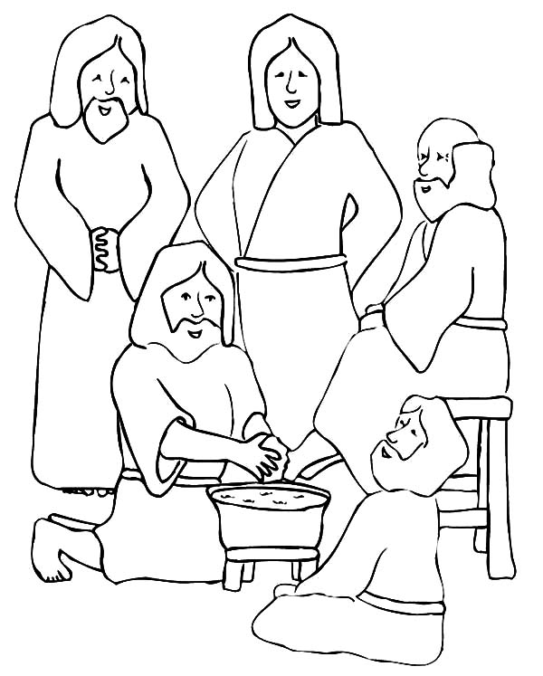 jesus caring coloring pages - photo #11