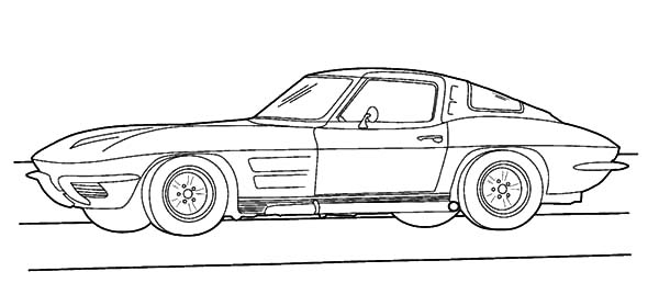 racing corvette coloring pages - photo #29