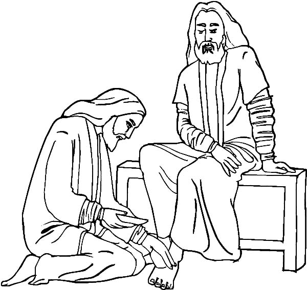 jesus caring coloring pages - photo #38